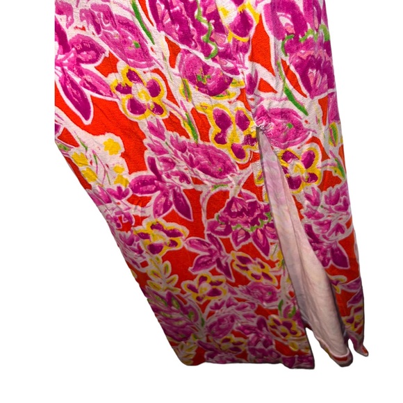 Ralph Lauren Floral Print Full-Length Maxi Dress Size Large - Picture 5 of 6